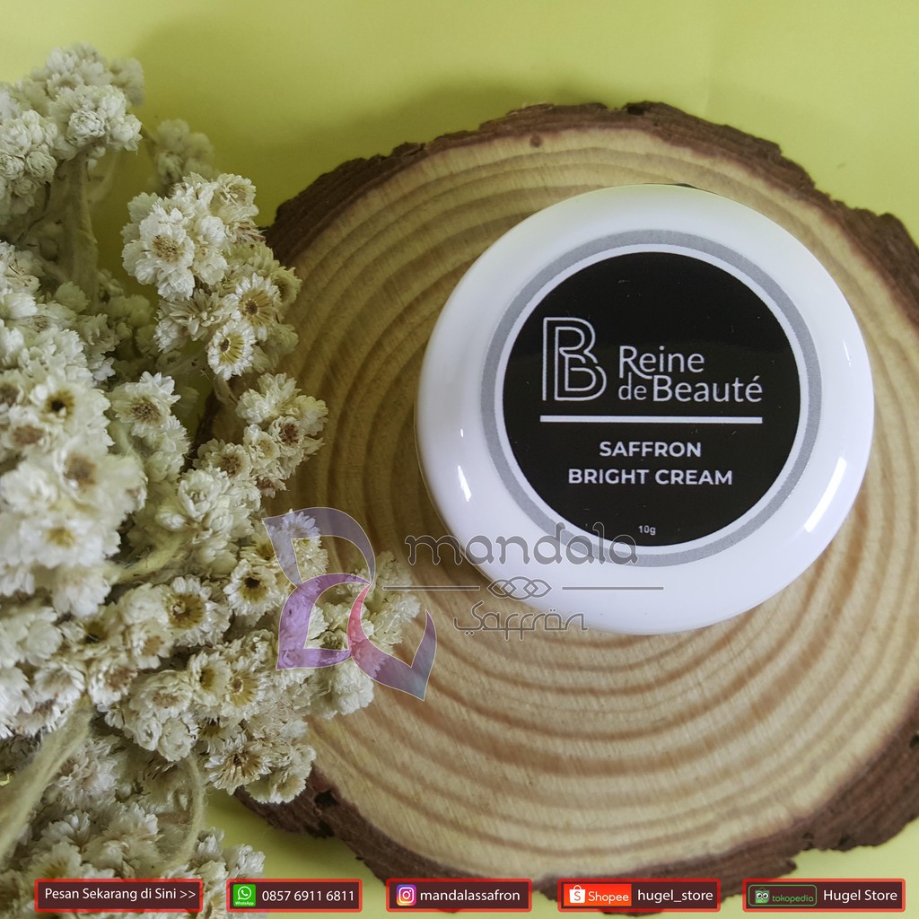 Saffron Bright Cream (Night Cream) Reine de Beaute Sudah BPOM