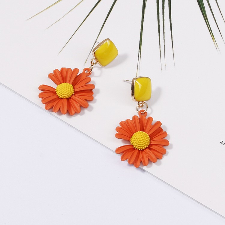 Anting Bunga DAISY 02 Sterling Silver S925 Gaya Korea Fashion Women Flower Earring Korean Style