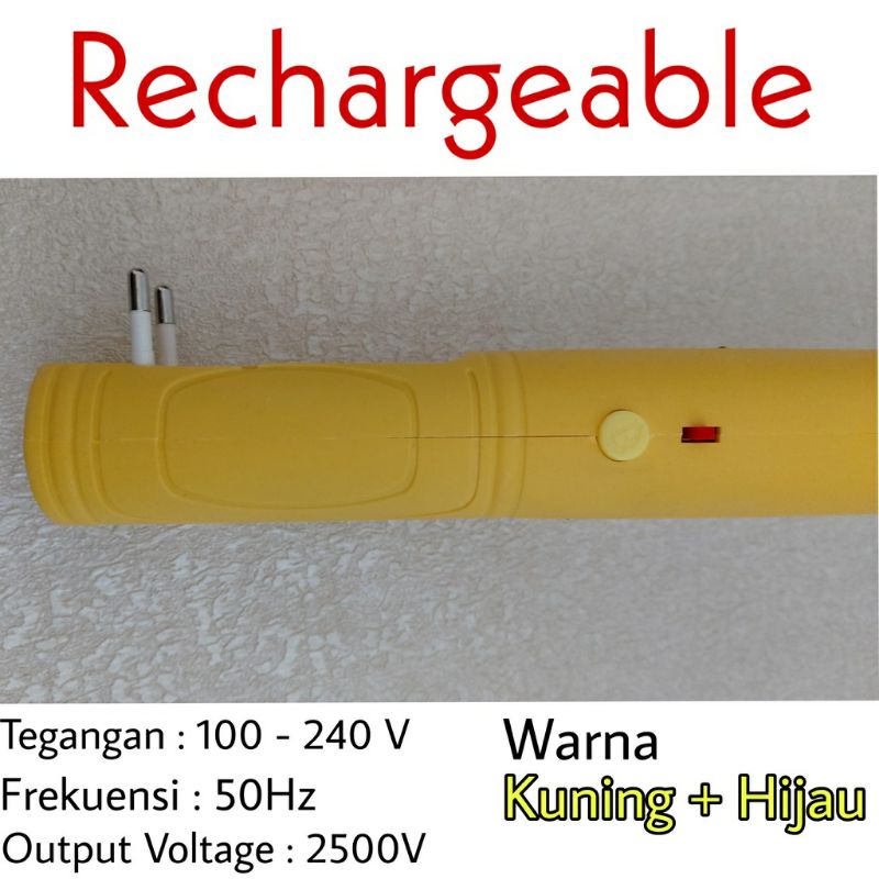 Raket anti nyamuk pembasmi setrum nyamuk serangga with rechargeable