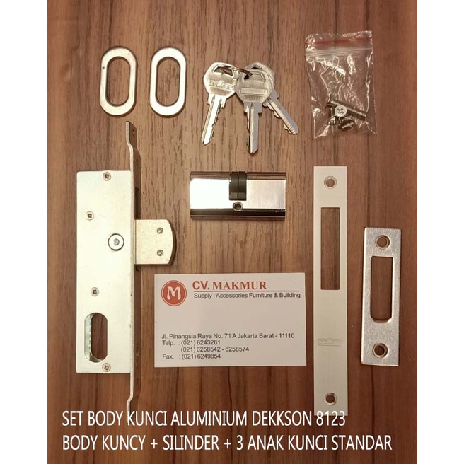 Kunci Pintu Aluminium Swing DEKKSON KC 8123 Untuk Frame kecil