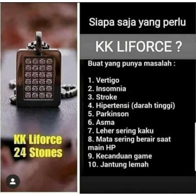 KK Liforce 24 stone ORI KK Indonesia