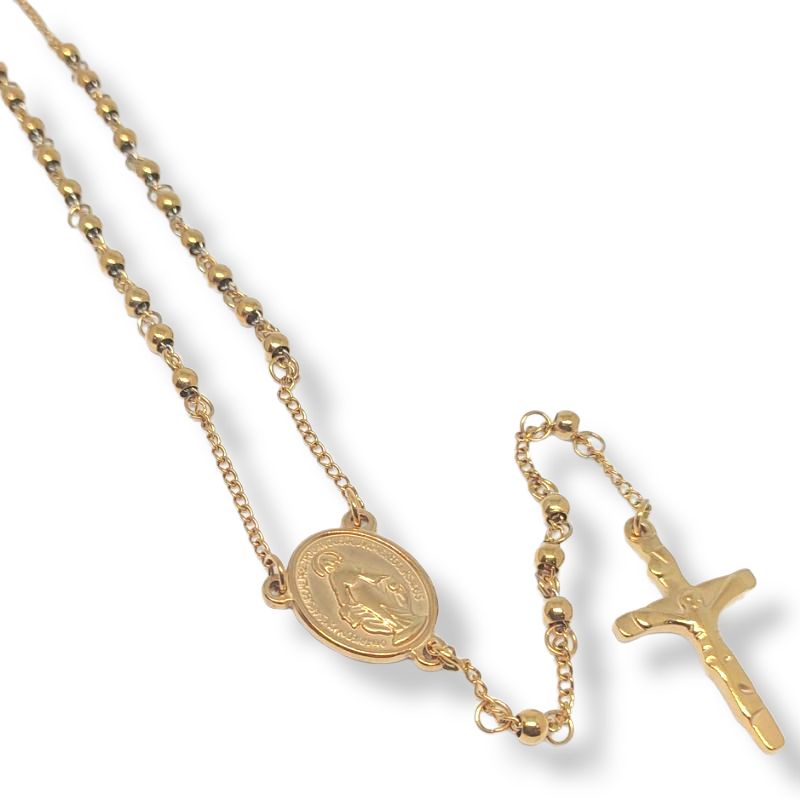 Rosario Titanium medali Wasiat GOLDEN/SILVER Anti Karat