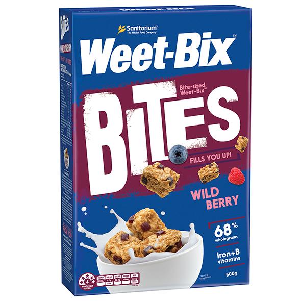

Big Sale Sanitarium Weet-Bix Bites Wild Berry 500 g Big Sale