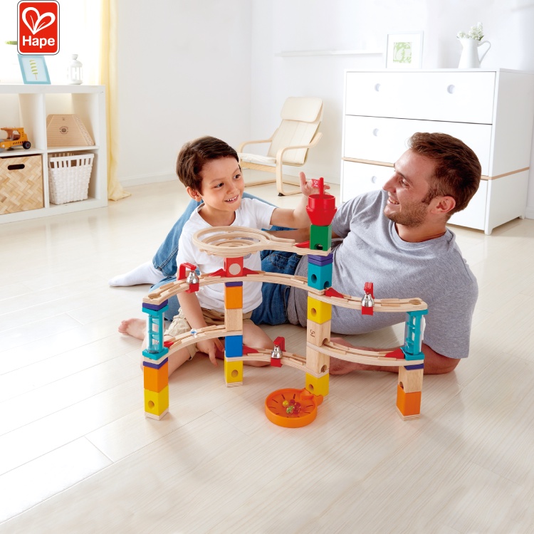 HAPE Castle Escape Marble Run mainan edukasi gundu bola kelereng balap