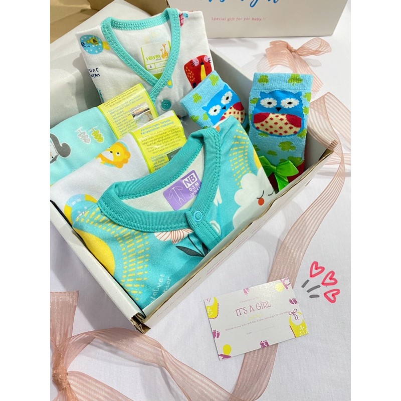 Paket Kado/Hampers Bayi Mix Velvet Junior/Gift Set bayi-7