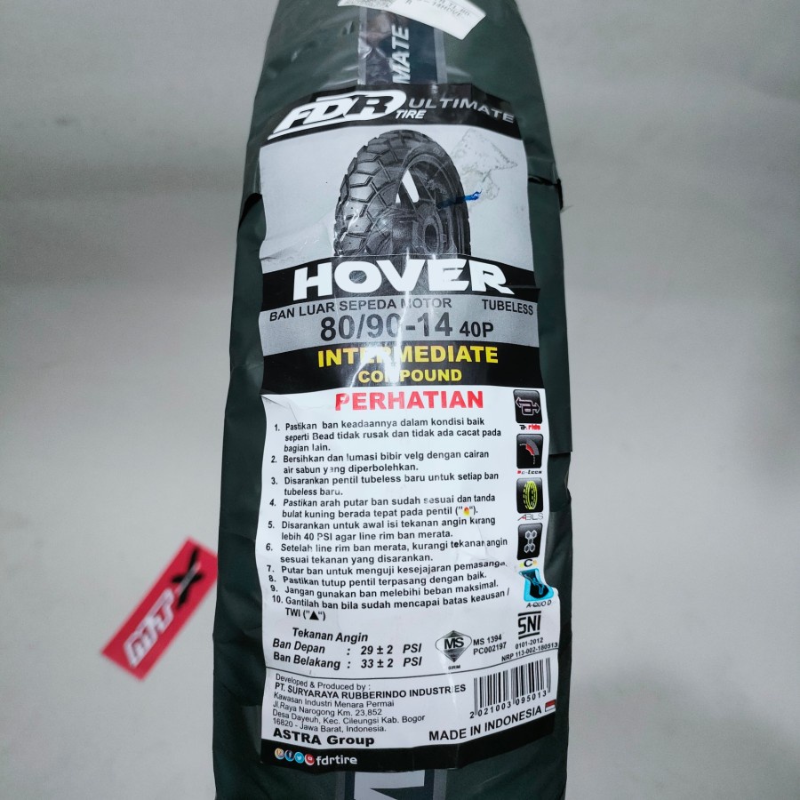 BAN FDR 80/90-14 HOVER