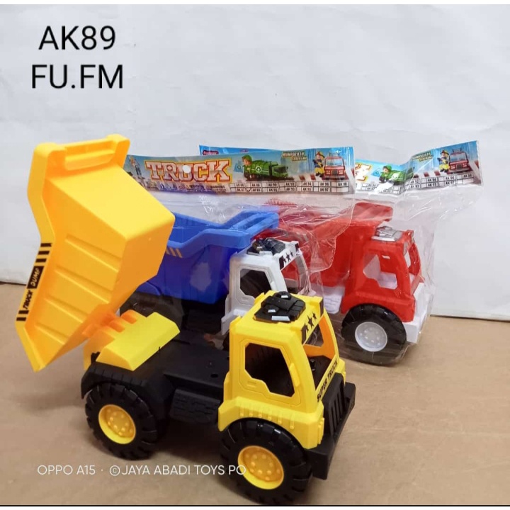 AK 89 - Mainan Truk Dump Truck Pasir Jomplang Warna AK89