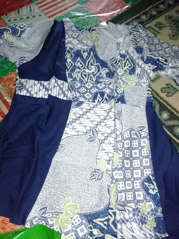 Tey-17 Batik Wanita Asj Sa Hrb026 Kenongo Kemeja Tosca Pendek