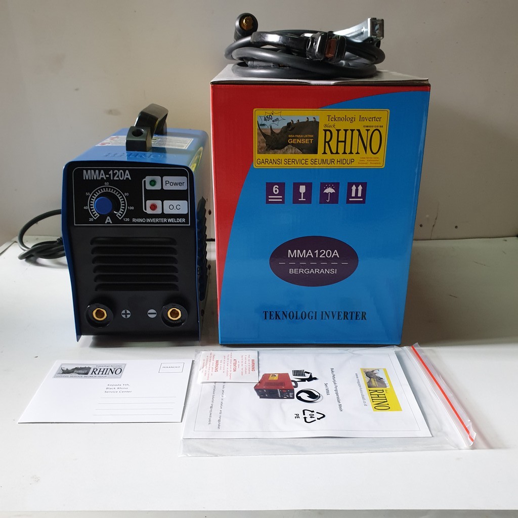 RHINO LOW WATT 450 W Mesin Travo Las listrik inverter 120A RHINO LOW WATT 450 W Mesin Travo Las listrik inverter 120A