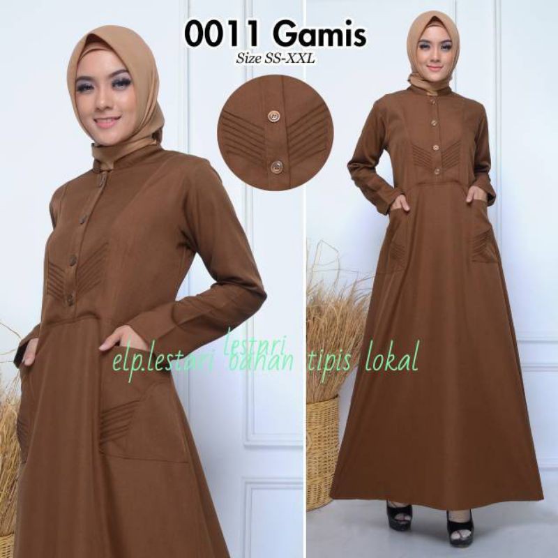 Gamis Pemda Wanita Gamis PNS KHAKI Gamis Guru Pdh ASN Pemda Tua Baju Dinas Gamis Coklat Gamis Jumbo