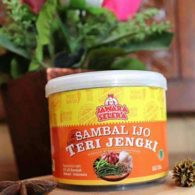 [ TERLARIS ] Sambal Teri Jengki / Sambel Ijo Teri Jengki JS 135g / Sambal Jawara / Sambel Pedas