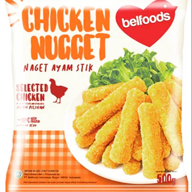 

Chicken nugget belfoods stik ayam