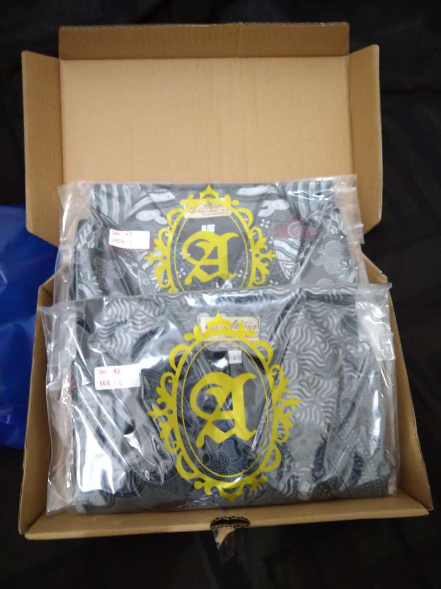 Kemeja Batik Pria Lengan Panjang Premium Modern Slimfit Aluna Alisan Prabu Pcw 108