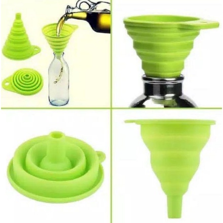 Corong Minyak Silicon Food Grade / Saringan Isi Minyak Ke Botol/ Corong Minyak Lipat /Corong isi Air