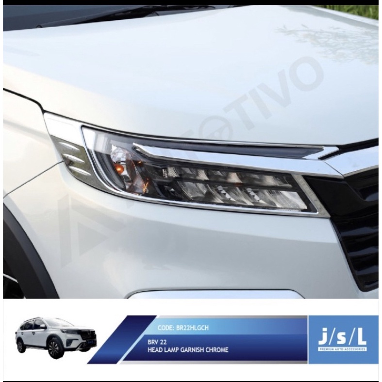 All New BRV 2022 Headlamp Garnish Chrome JSL Cover Lampu Depan Krom