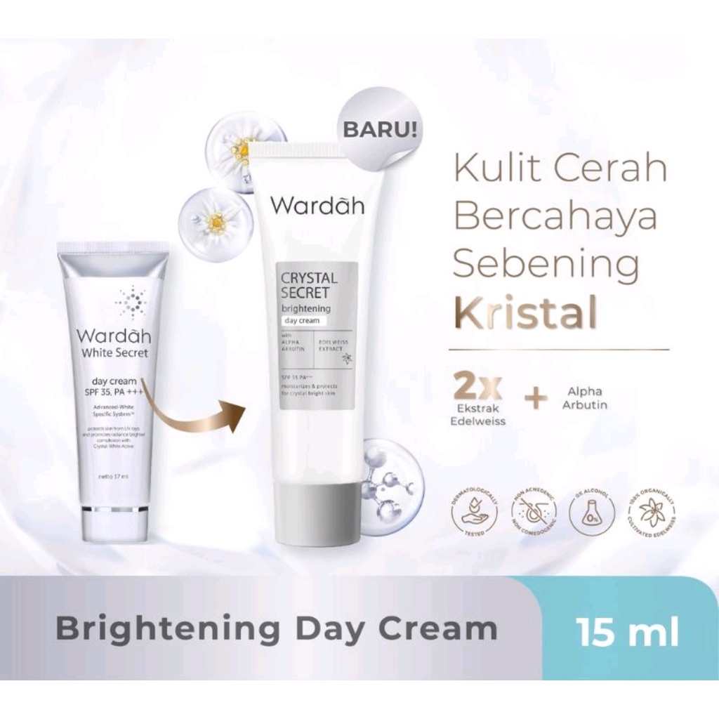 ❤️GROSIR❤️ Wardah Crystal Secret Brightening Cream 17ml