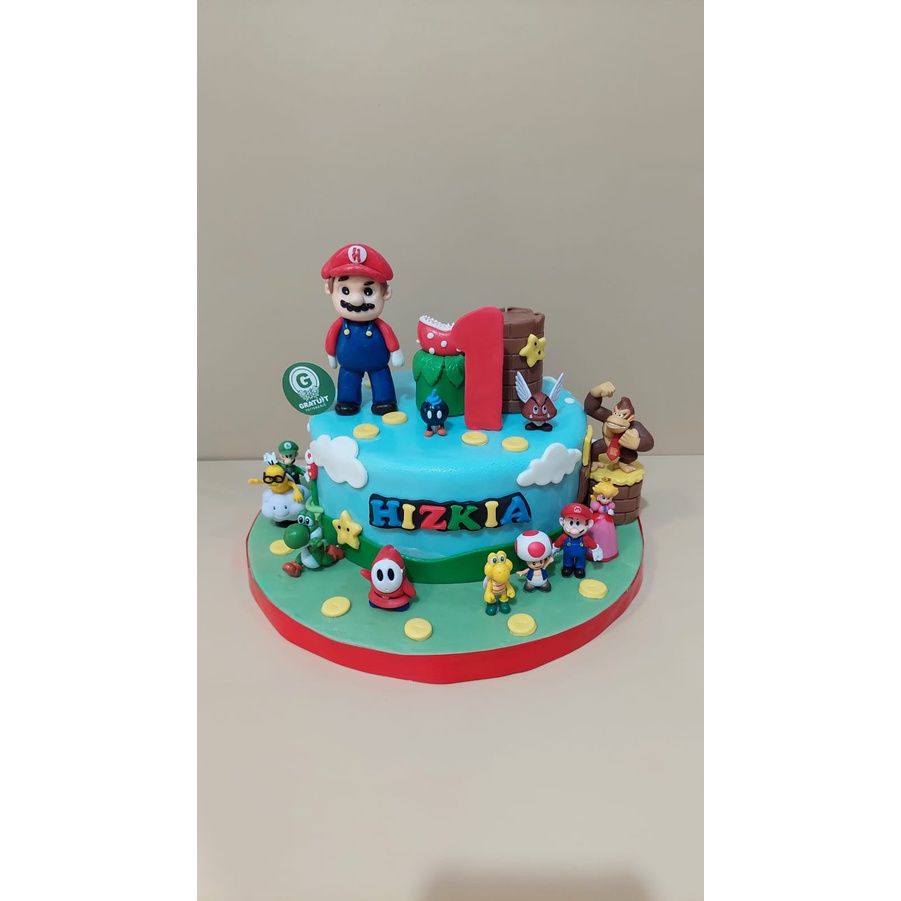 

MARIO BROS UK 20CM KUE ULANG TAHUN