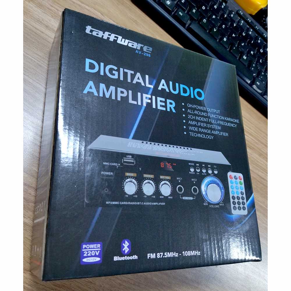 Taffware Bluetooth EQ Audio Amplifier Karaoke FM Radio 600W - AV-298BT TitanGadget