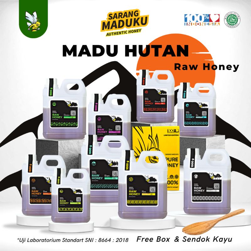 

Little Ummah Honey - Madu Hutan Murni Asli Liar Sumatera, Sumbawa, Jambi, Flores, Dorsata Bangka, Riau, Akasia [1Kg]