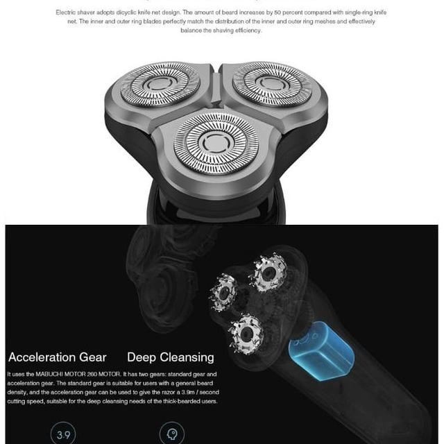 Cukuran Alat Cukur Kumis XIAOMI Mijia 360 Degree Electric Shaver