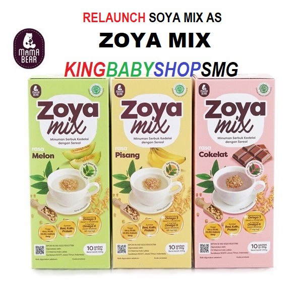 Mama Bear Zoya Mix Susu Soya + Katuk ASI Booster Pelancar ASI