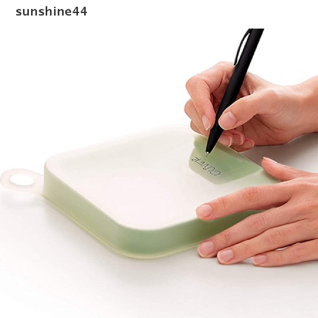 Sunshine Kotak Bekal / Lunch Box Bento / Sandwich / Roti Panggang Bahan Silikon Reusable Untuk Microwave