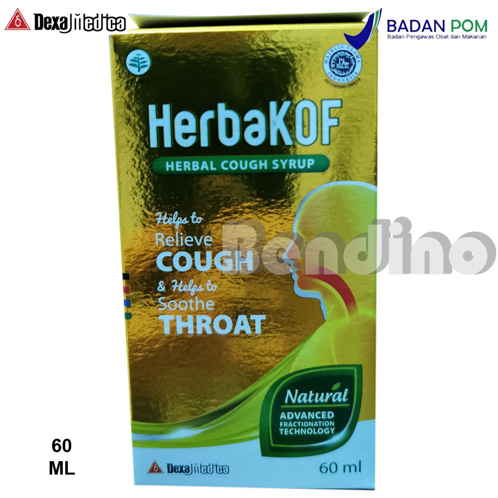 Jual HerbaKOF Sirup 60 ml 100 ml Obat Batuk Herbal Syrup