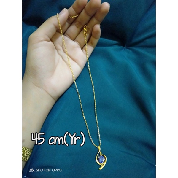 kalung nori mini liontin motif cantik lapis emas24k terlaris