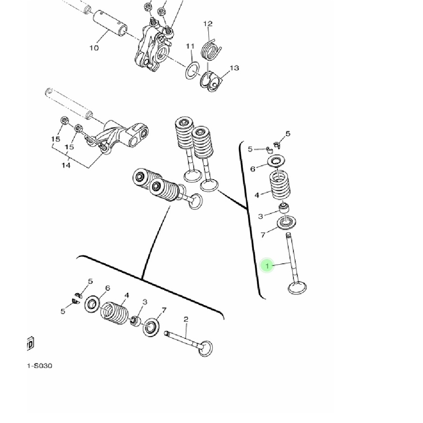 PAYUNG KLEP VALVE IN INTAKE R15 VVA V3 R15M MT15 MT 15 XSR VIXION R WR 155 NMAX AEROX 155 NEW CONNECTED ORIGINAL YGP BK6-E2111-00