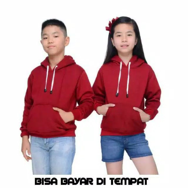 SWEATER ANAK POLOS JUMPER ANAK HODIE ANAK 2-10 tahun