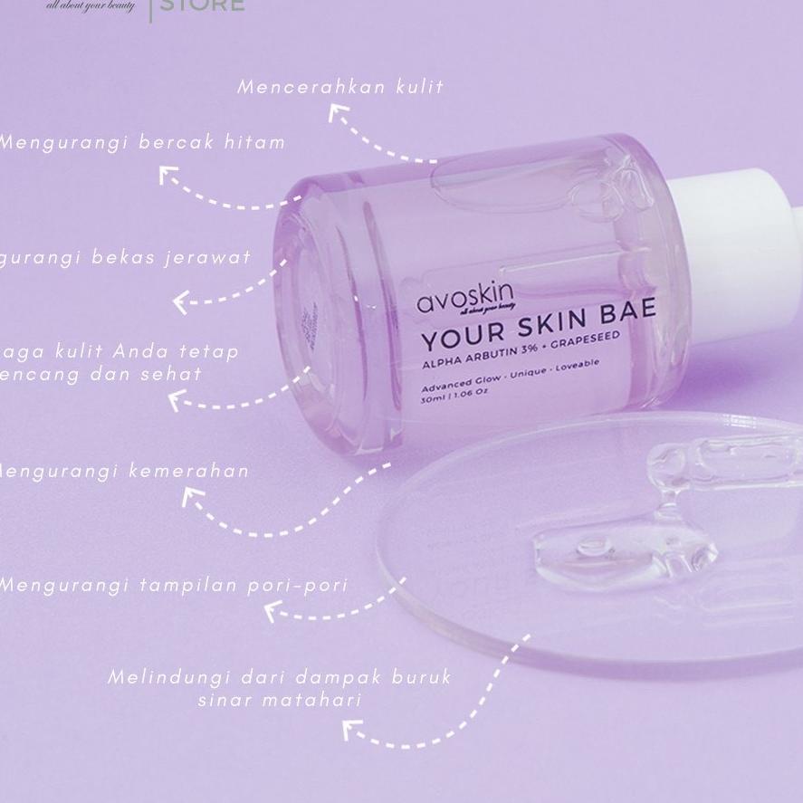 AVOSKIN YSB Your Skin Bae Serum/ Toner | Niacinamide/ Salicylic/ Hyacross/ Collagen/ Alpha Arbutin/ 