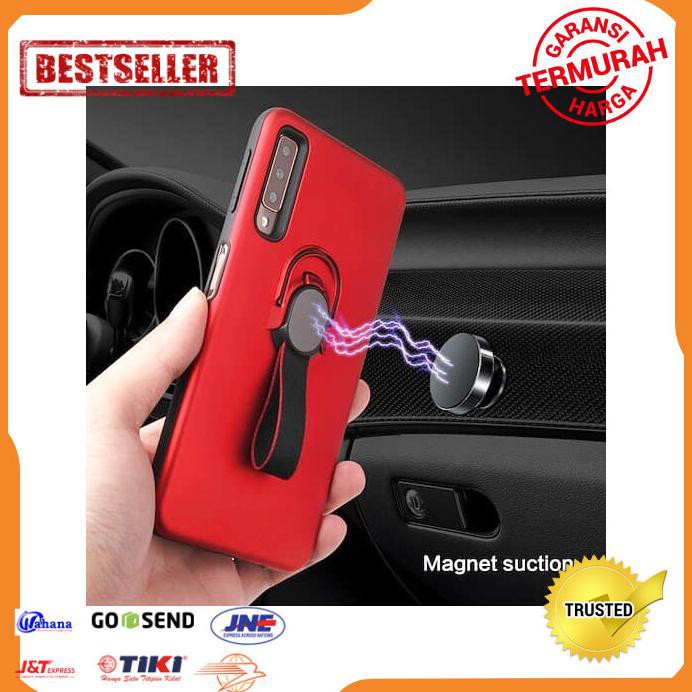 CASING HP SAMSUNG S10 PLUS A7 2018 STAND RING HOLDER BUMPER MATTER COVER