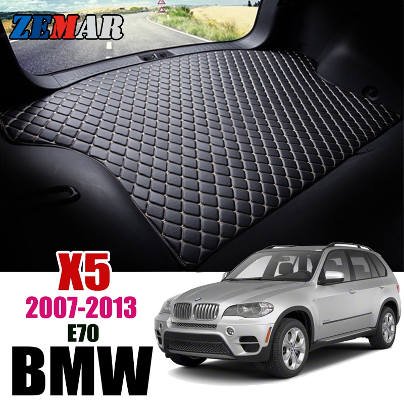 Matras Pelindung Bagasi Mobil BMW X5 E70 2007-2013 Bahan Kulit Premium