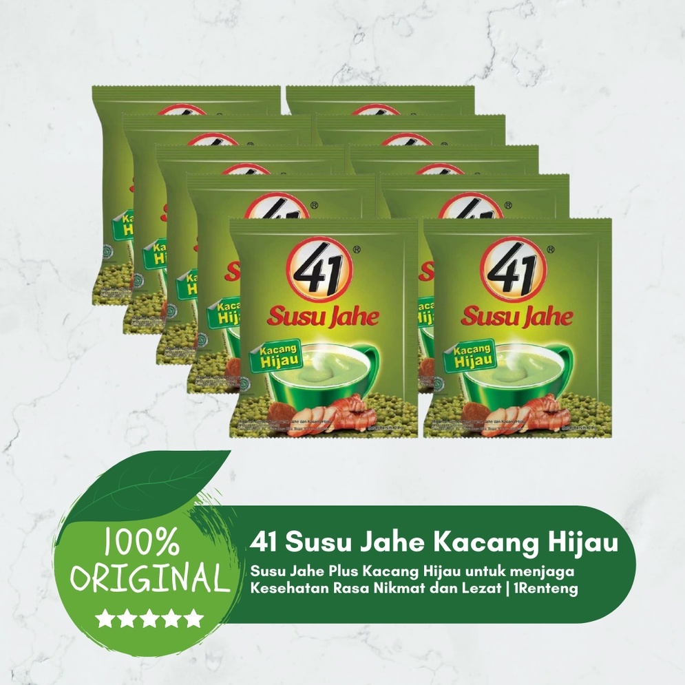 Susu Jahe 41 Rasa Kacang Hijau 1 Renceng