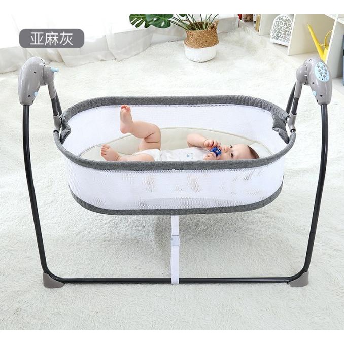 Ayunan Bayi Elektrik Baby Swing Bassinet Bouncher Kanopi Jaring Nyamuk