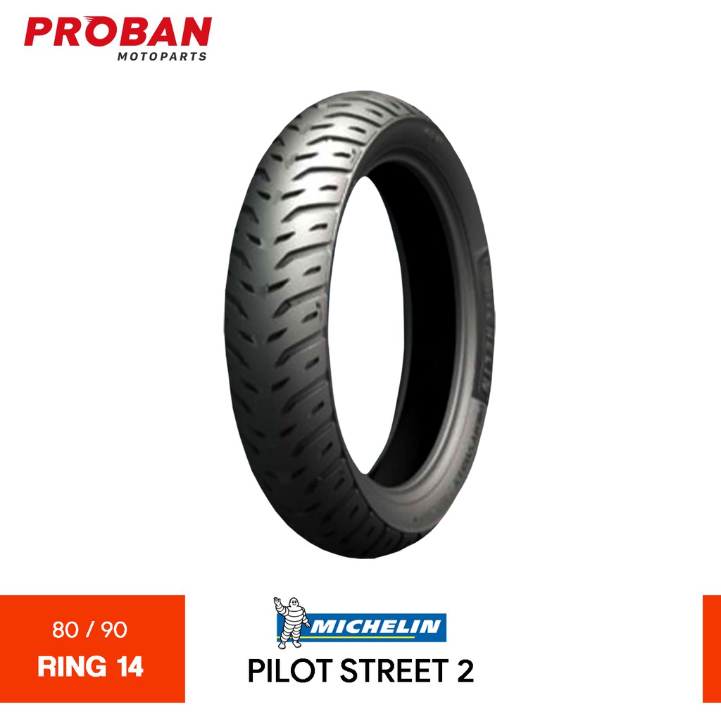 

MICHELIN TL PILOT STREET 2 80/90 Ring 14 Ban Motor Tubeless