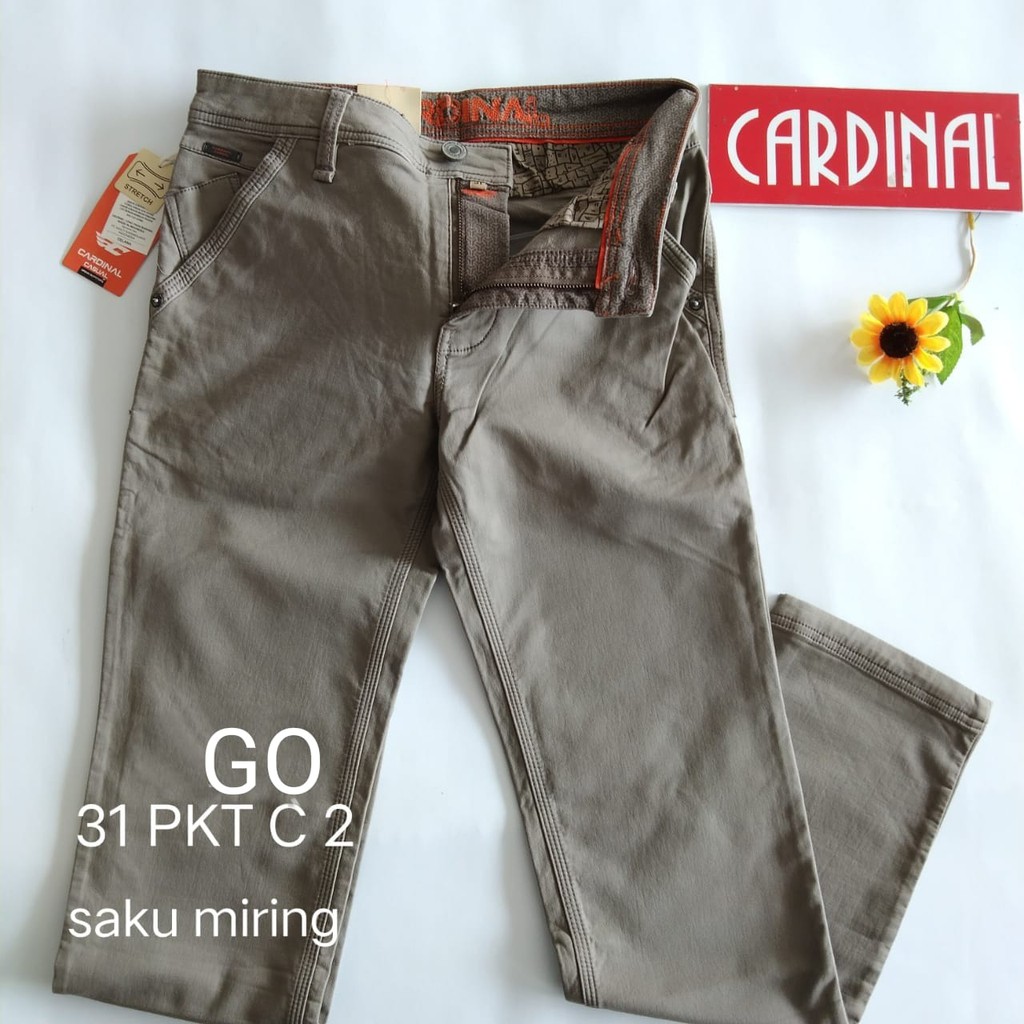 gof 31-PKT 2 CARDINAL CASUAL CELANA POCKETS PANJANG Celana Chino Pria Fashion Laki Brand Kekinian