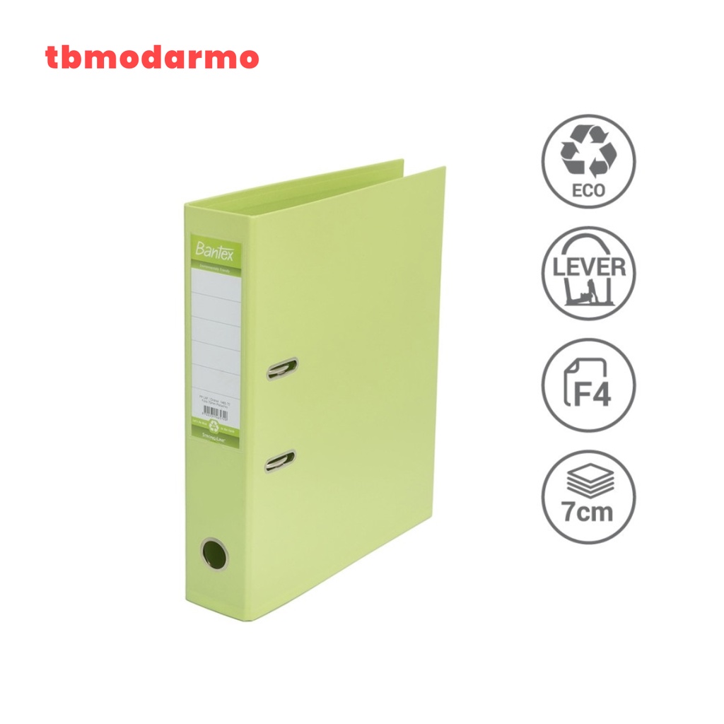 TBMO Bantex Lever Arch File Ordner Plastic Folio 7cm Pistachio 1465 72