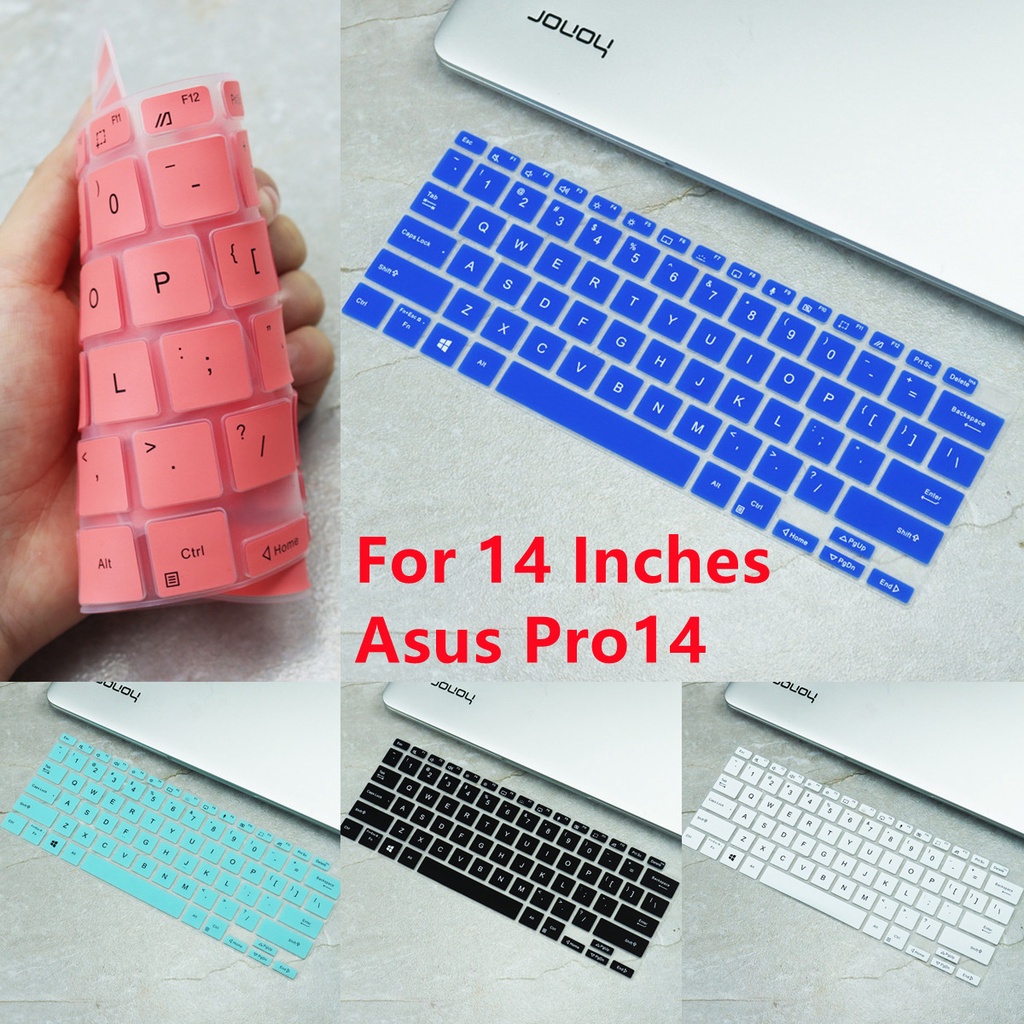 Cover Pelindung Keyboard Laptop Bahan Silikon Lembut Ultra Tipis Untuk Asus Pro14 R7 5800h M3400 14 Inch