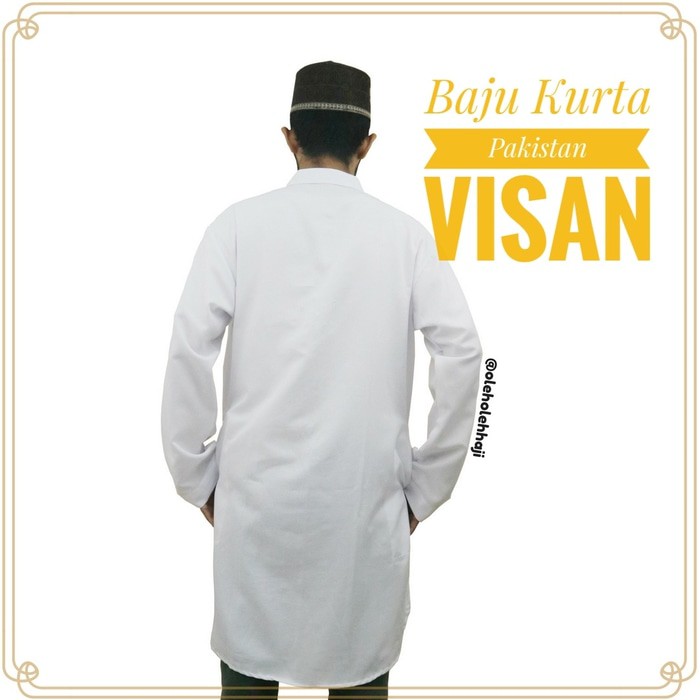 Baju Gamis Pria Putih Polos - Jilbab Voal