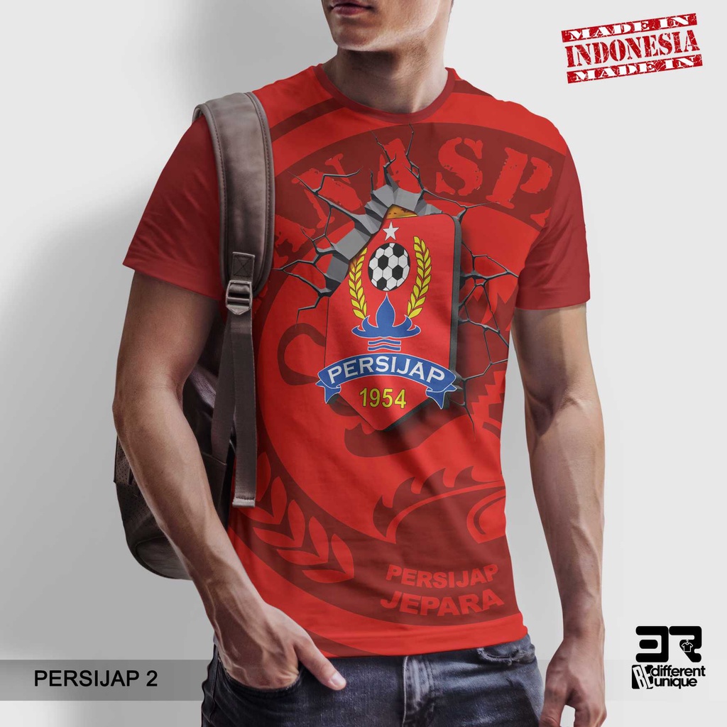[ COD ] KAOS PRINTING GAMBAR TEAM SEPAKBOLA PERSIJAP JEPARA 2 - BAJU SEPAK BOLA DISTRO ORIGINAL MOTI