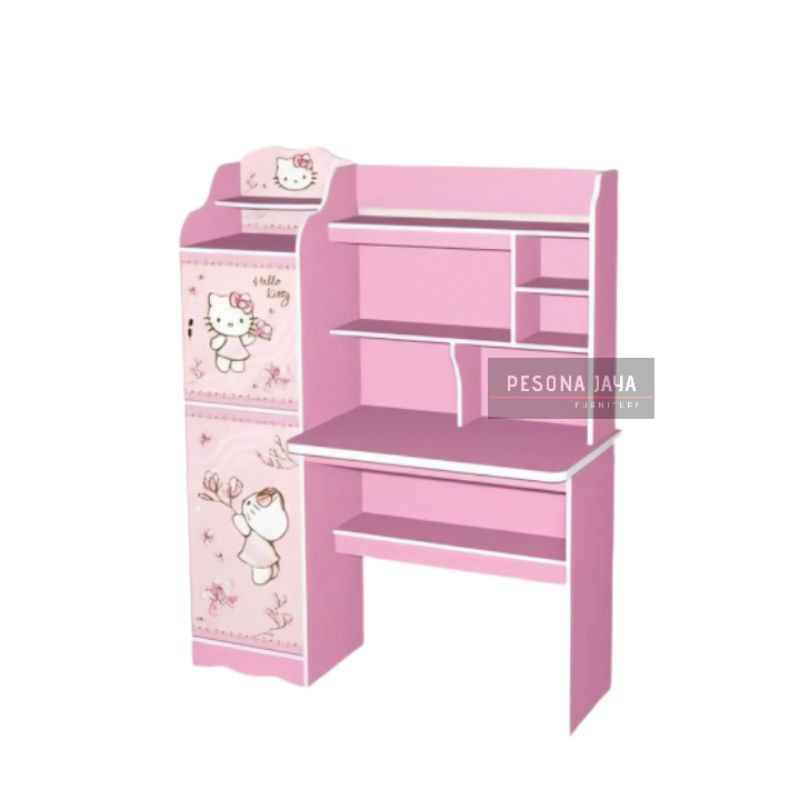 MEJA BELAJAR HELLO KITTY MEREK KEA PANEL