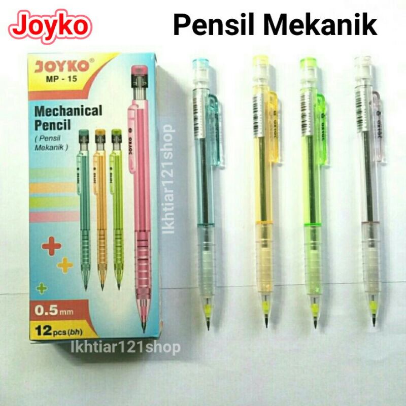 

Pensil Mekanik 0,5mm/Mechanical Pencil 0.5mm Joyko Satuan Berkualitas Bagus