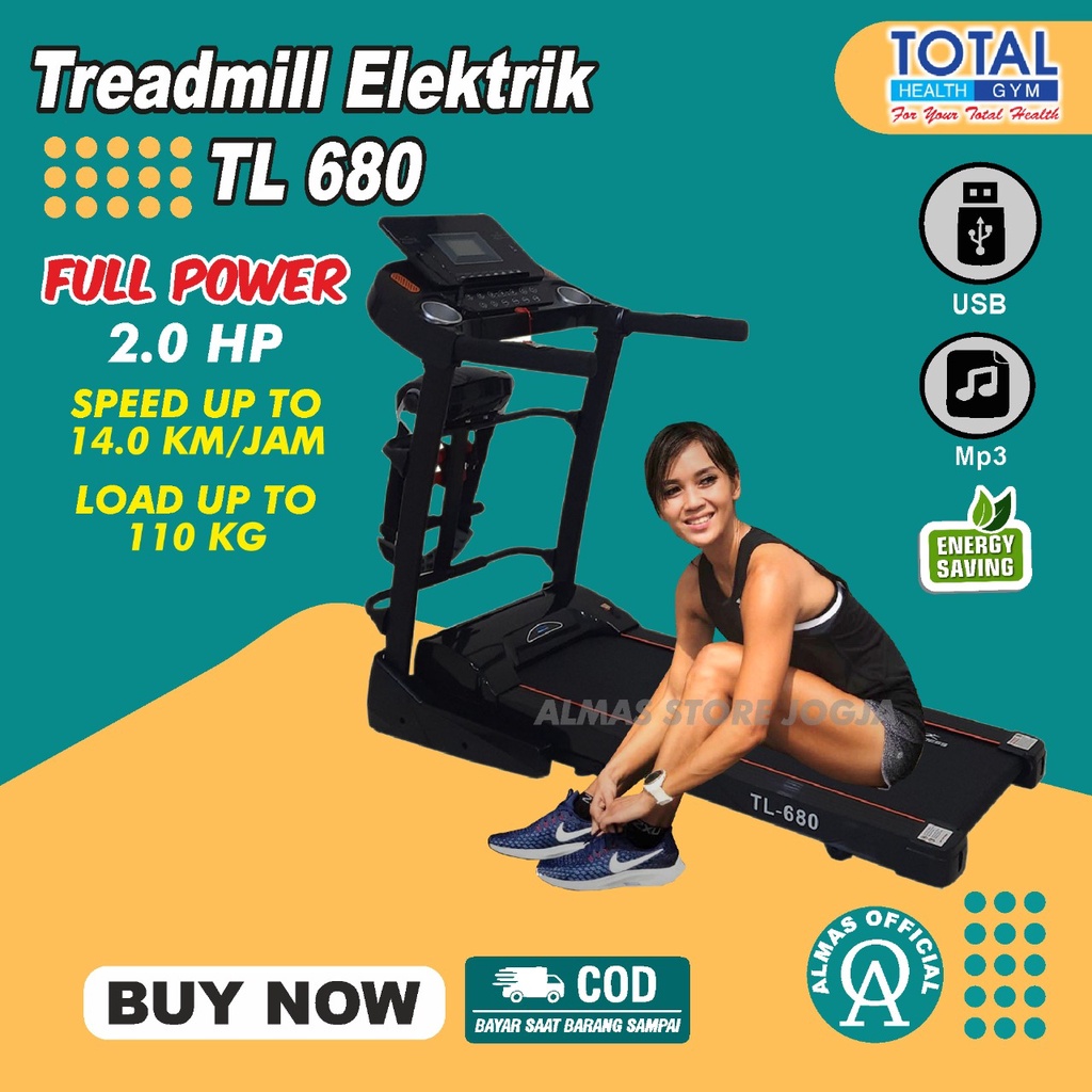 Tredmil Trademill Tradmill Mesin Lari Tritmill Running Machine Electric Elektrik Threadmill Lipat Tr