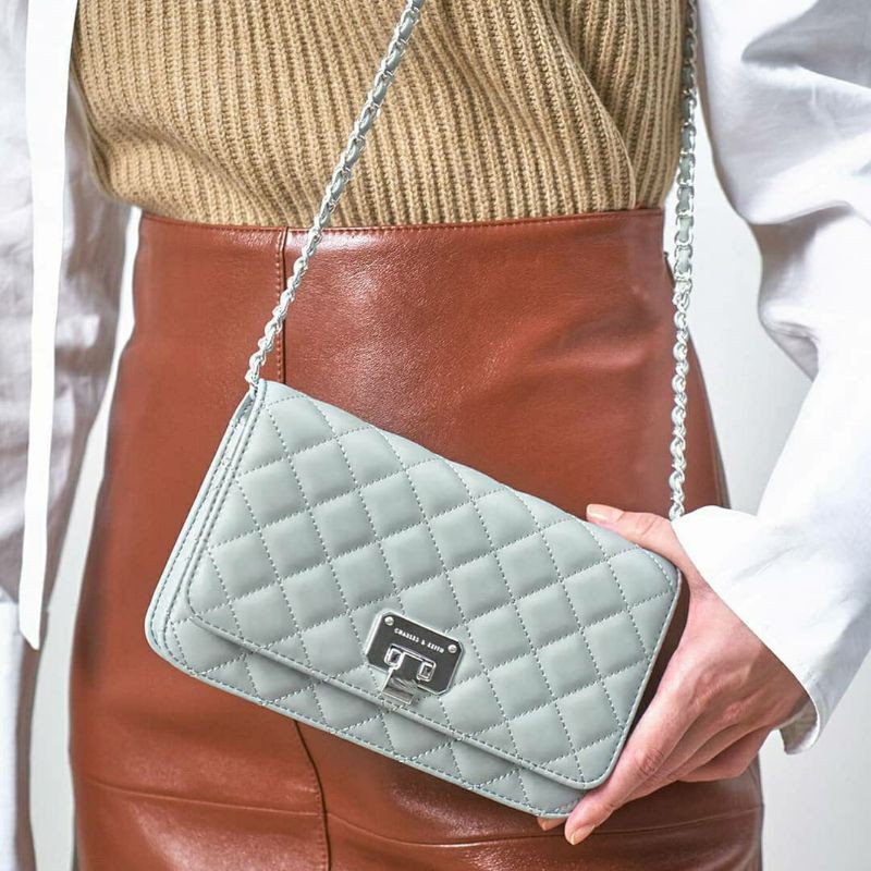 10.10 SALE | CK Quilted Flip-lock Clutch