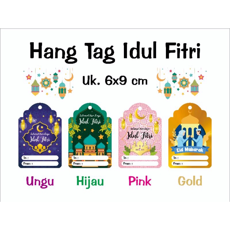 

Kartu Ucapan / Hang Tag Lebaran Idul Fitri