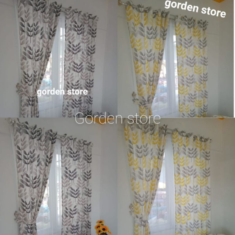 Gorden minimalis gorden jendela amanda AbuHitam&AbuKuning