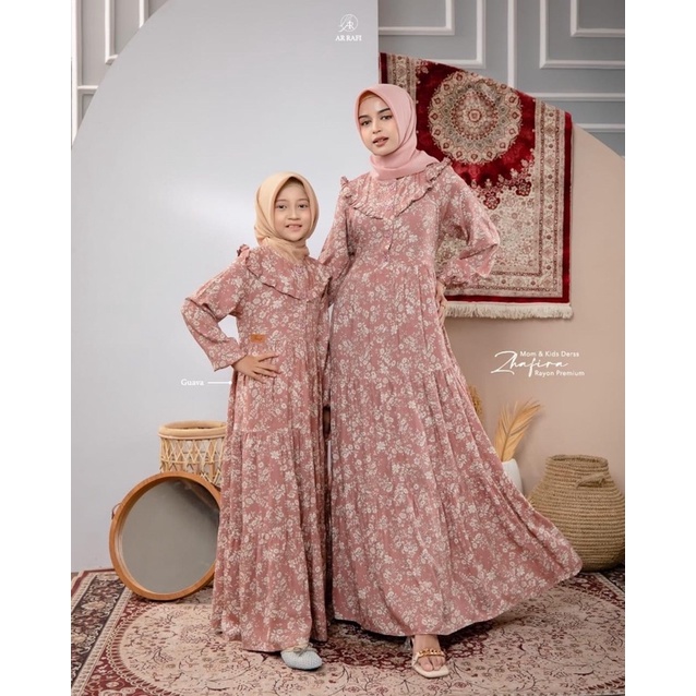 COD &TERLARIS Dress Zhafira kids by Hijab arrafi dresscord couple Fashion Muslimah baju perempuan ga