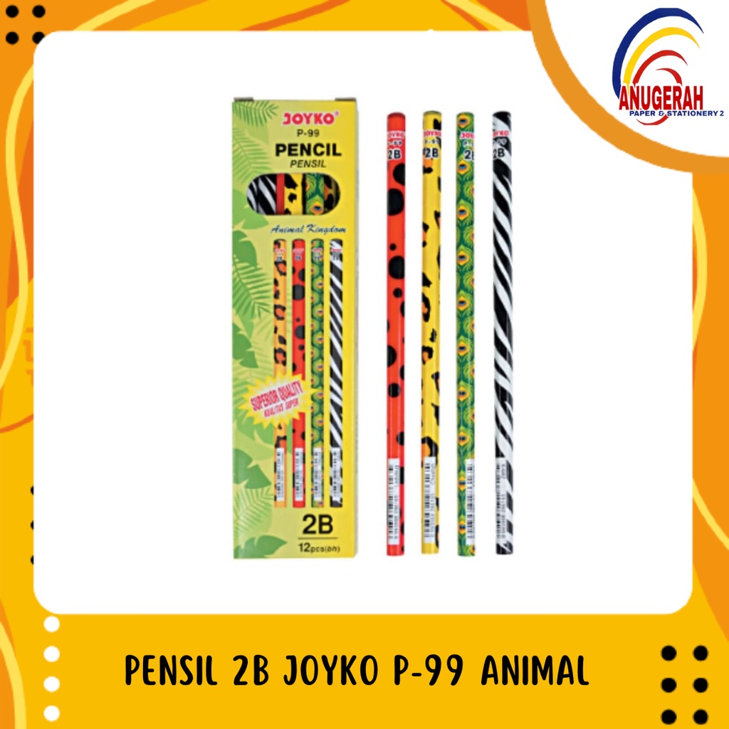 

Pensil 2B Joyko P-99 Animal Kingdom (LSN)