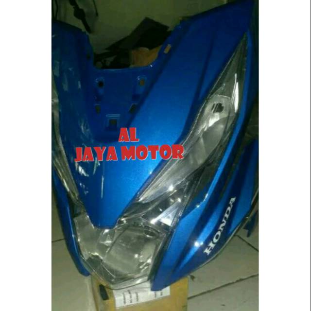 Tameng Set Replektor Lampu Honda Beat Fi New Esp 2016 2019 Warna Biru Shopee Indonesia